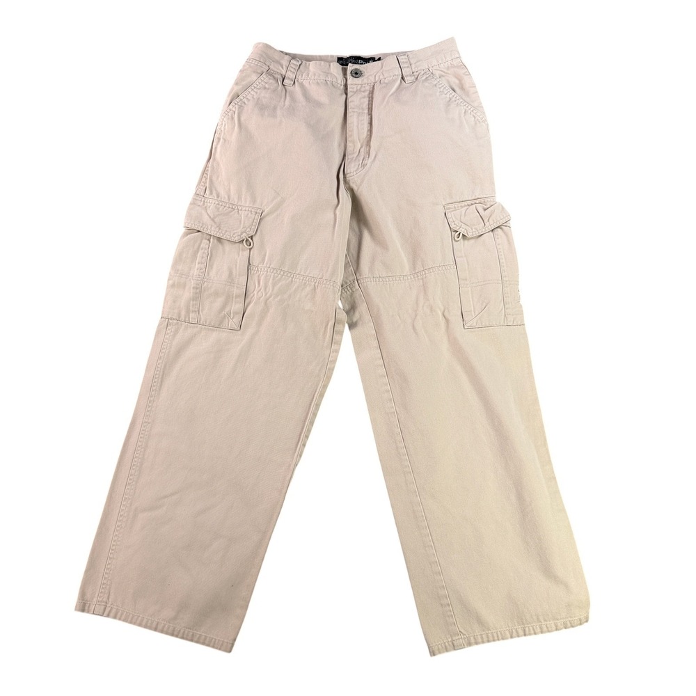 Southpole Cargo Pants Mens 29x28 Tan Baggy Relaxed Fit Cotton Utility Y2K 10016